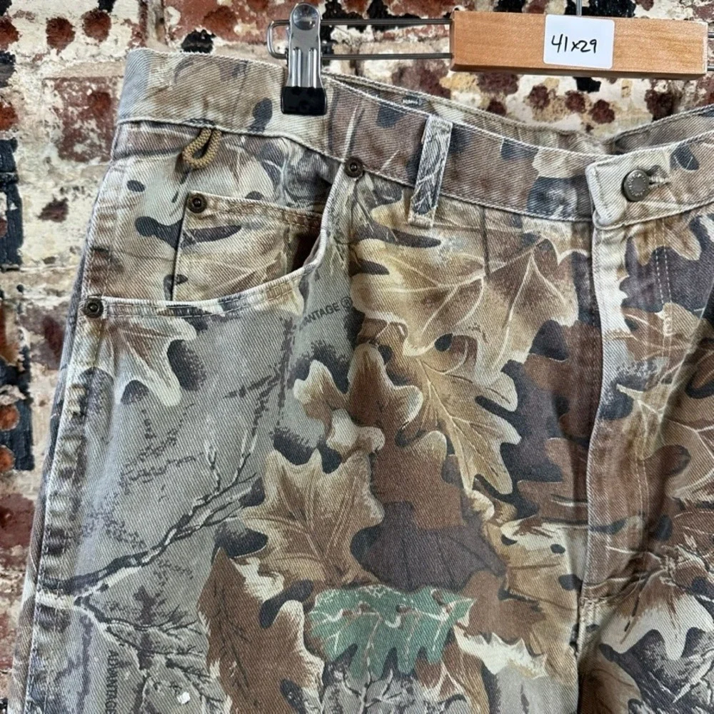 Wrangler Camo Pants Jeans Workwear Mens Measures 41x29 Hunting Outdoor